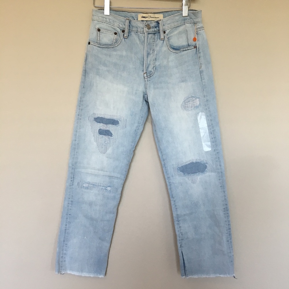 GAP 1969 Distressed Patchwork Jeans